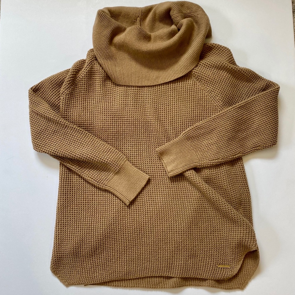 Michael Kors Thermal Cowl Neck Waffle Knit Sweater